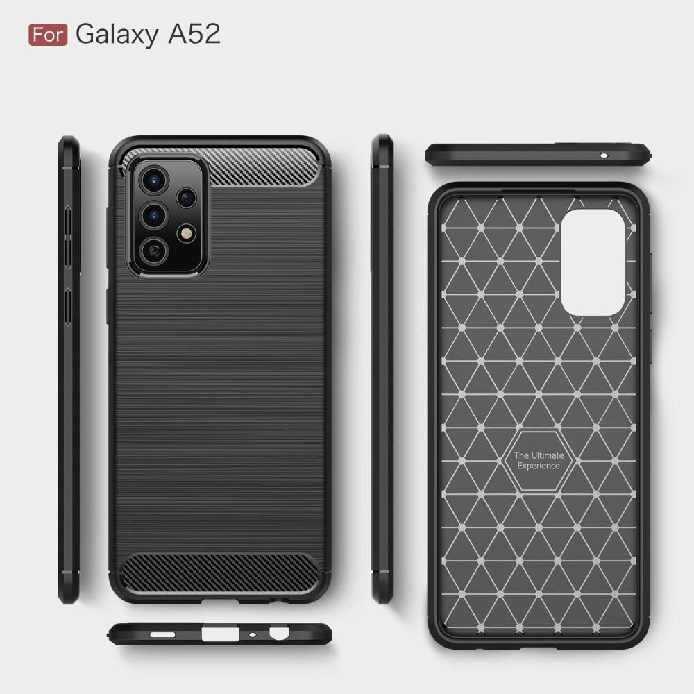 Samsung Galaxy A52 5G Cover TPU Brushed Sort