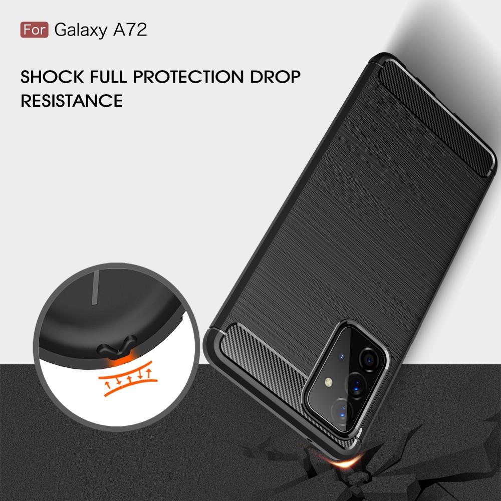 Brushed TPU Cover Galaxy A72 5G Black