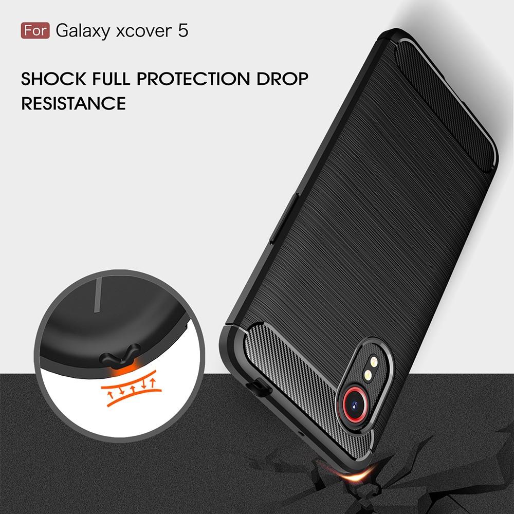 Samsung Galaxy Xcover 5 Cover TPU Brushed Sort