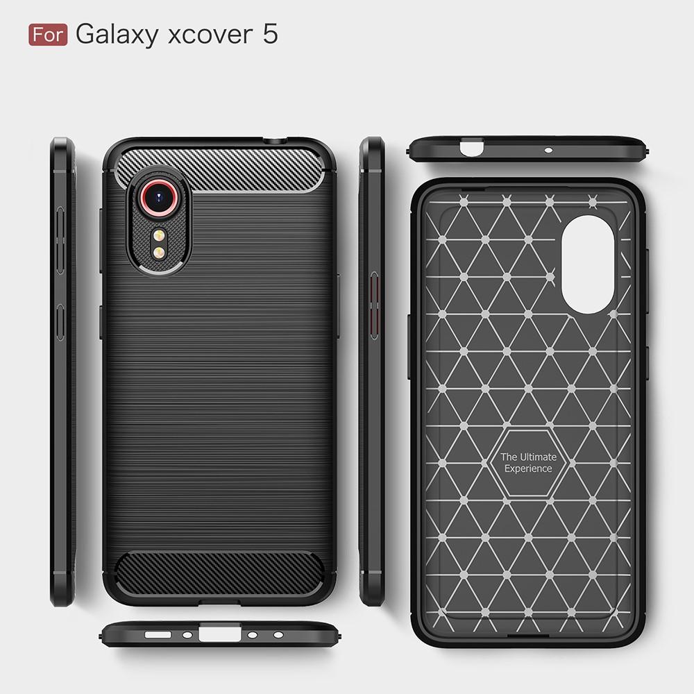 Brushed TPU Cover Galaxy Xcover 5 Black