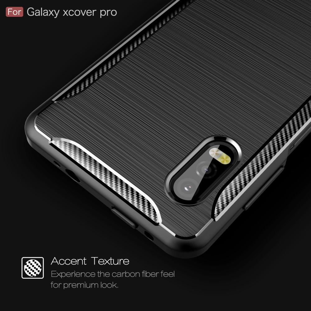 Samsung Galaxy Xcover Pro Cover TPU Brushed Sort