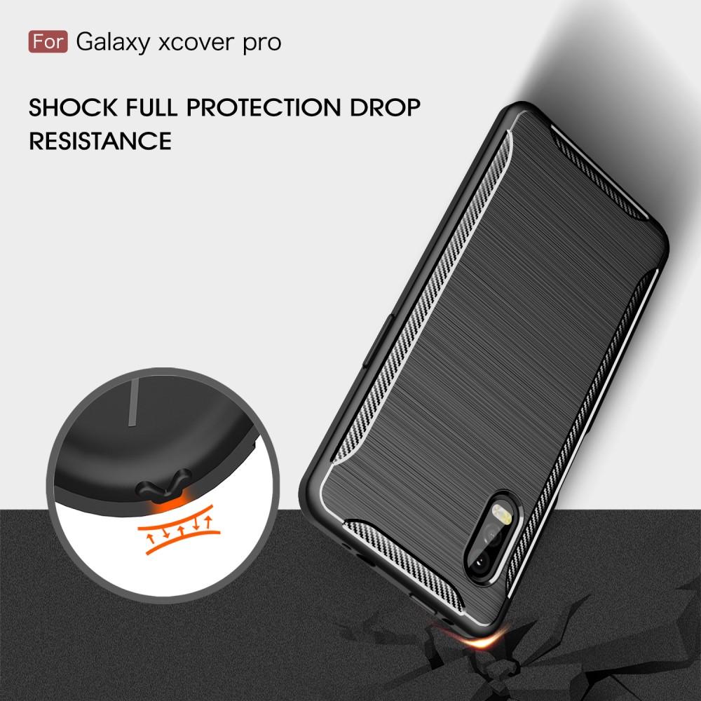 Samsung Galaxy Xcover Pro Cover TPU Brushed Sort