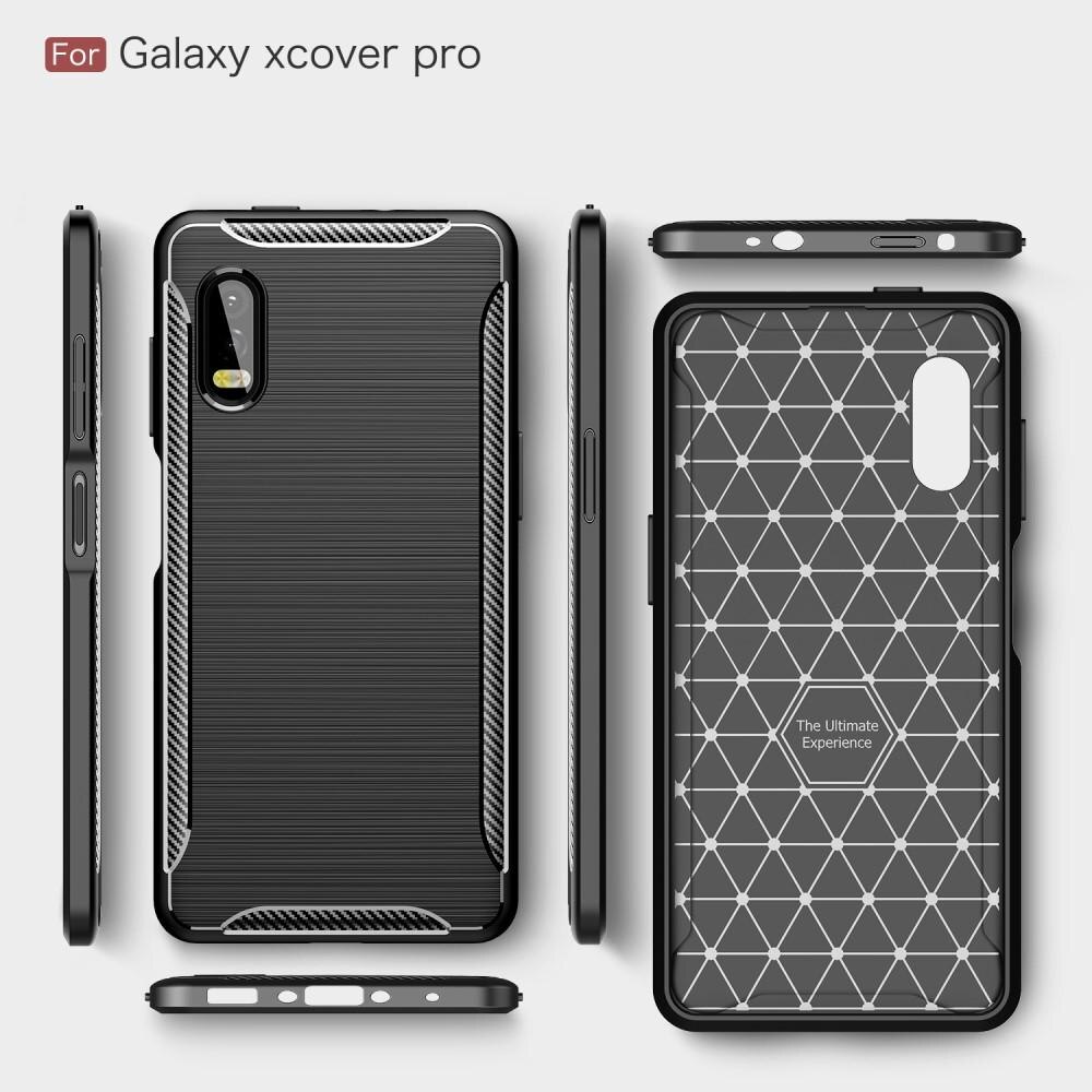 Samsung Galaxy Xcover Pro Cover TPU Brushed Sort