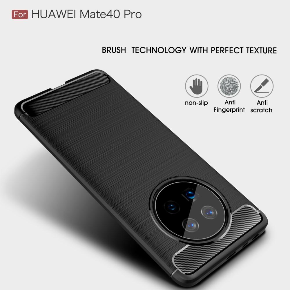 Huawei Mate 40 Pro Cover TPU Brushed Sort