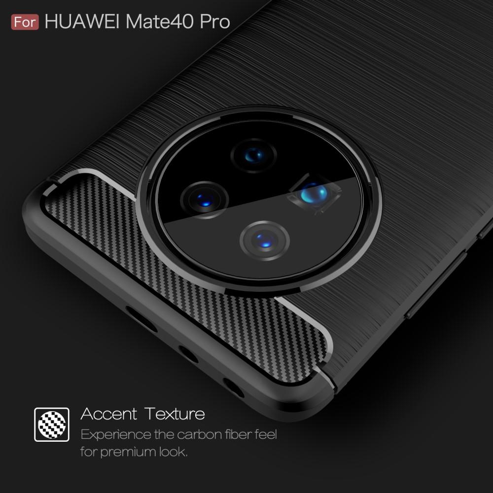 Huawei Mate 40 Pro Cover TPU Brushed Sort
