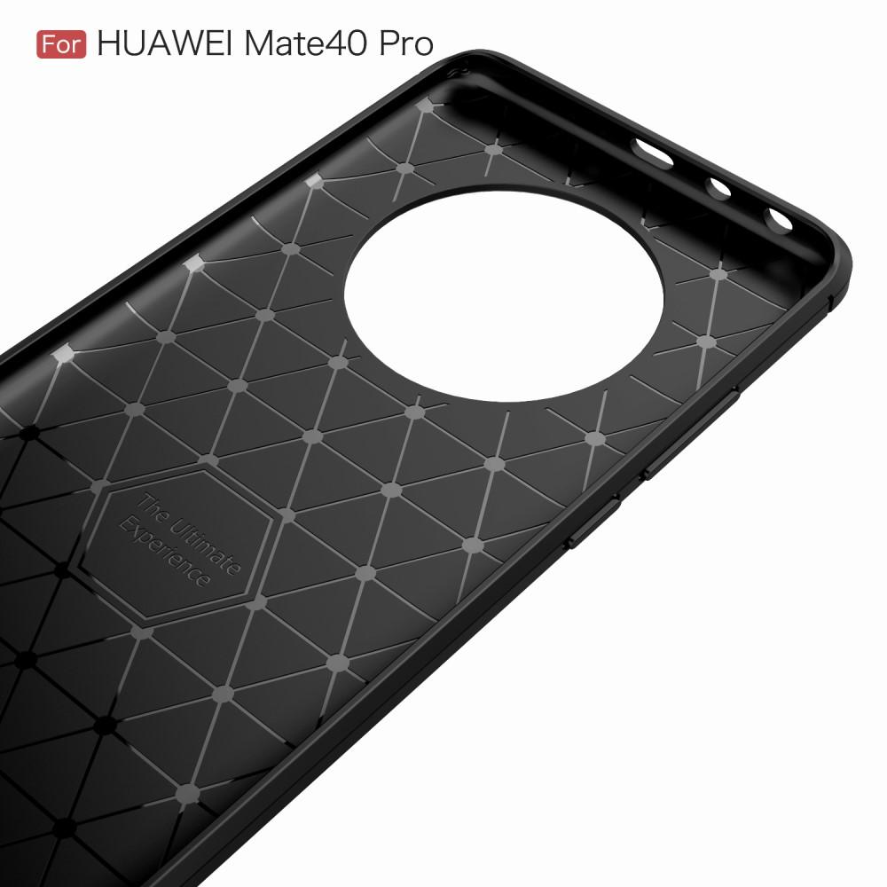 Huawei Mate 40 Pro Cover TPU Brushed Sort