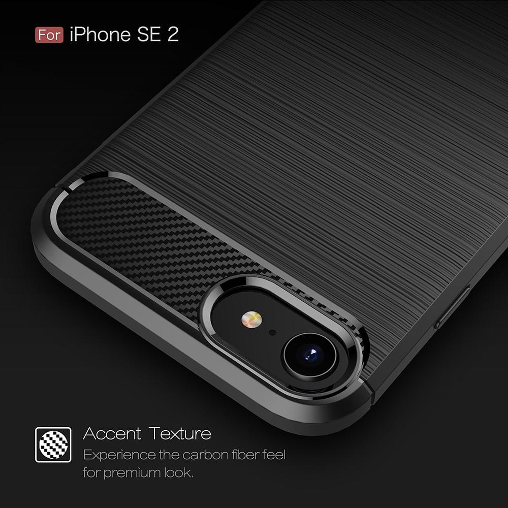 Brushed TPU Cover iPhone 8 black