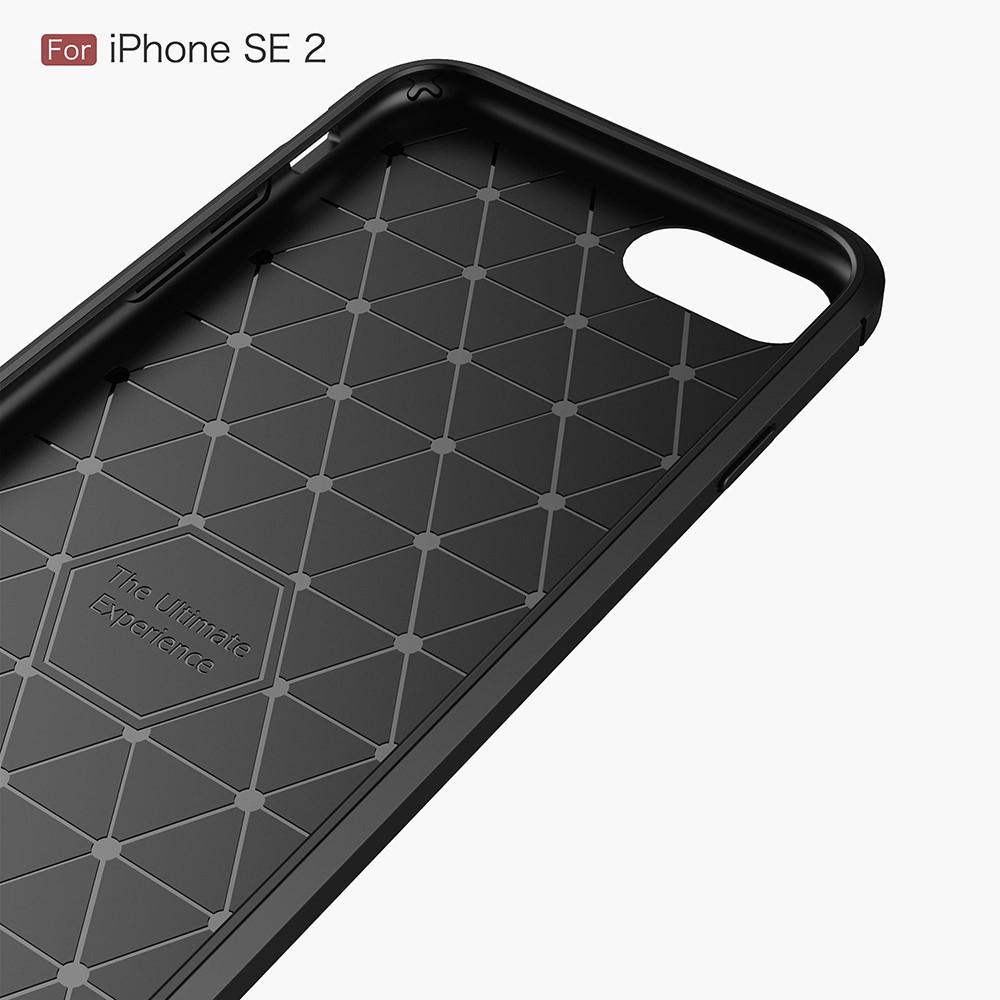 iPhone SE 2022 Cover TPU Brushed Sort