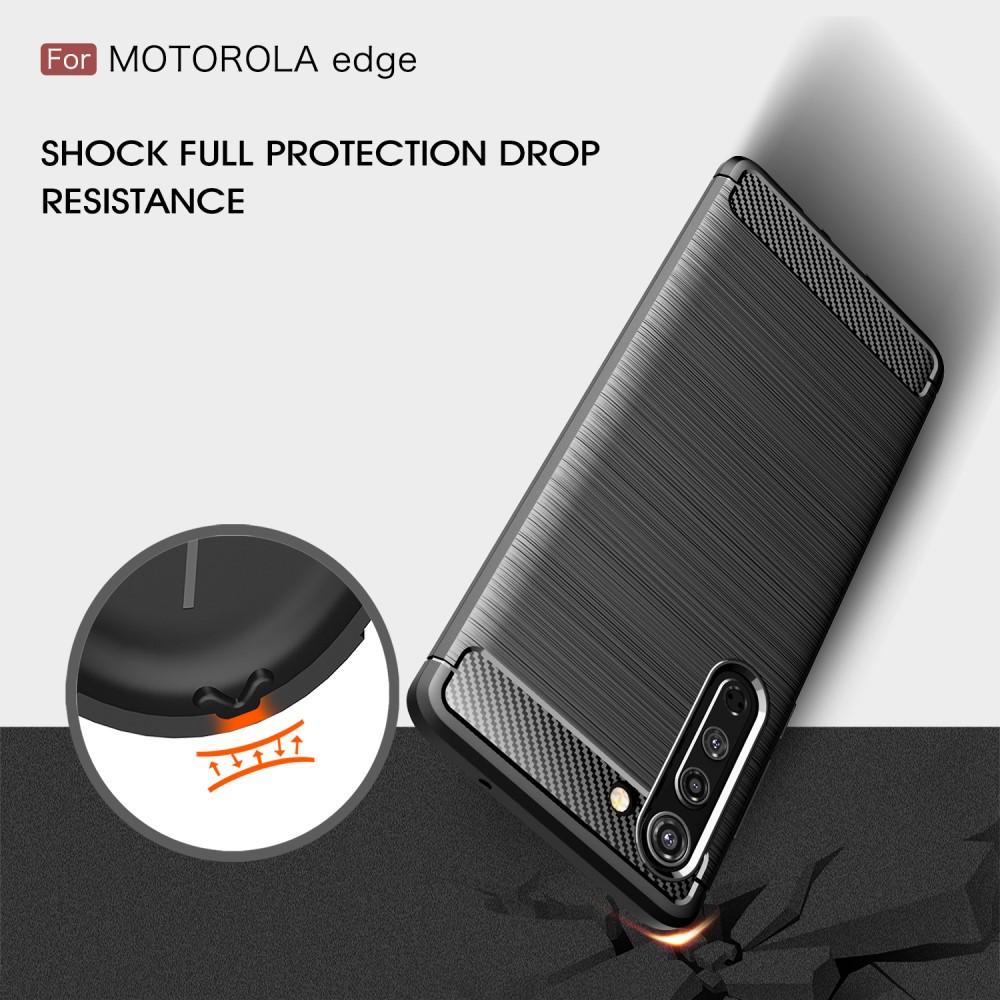 Brushed TPU Cover Motorola Edge Black