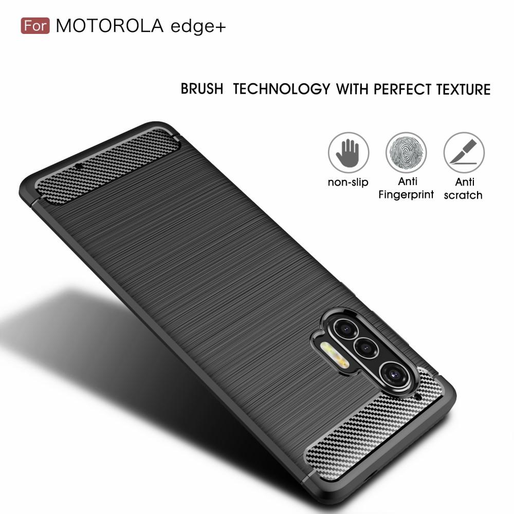 Brushed TPU Cover Motorola Edge Plus Black
