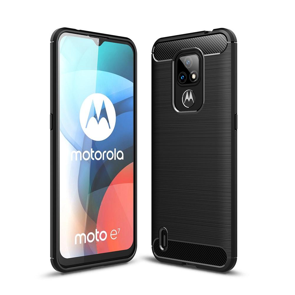 Brushed TPU Cover Motorola Moto E7 Black