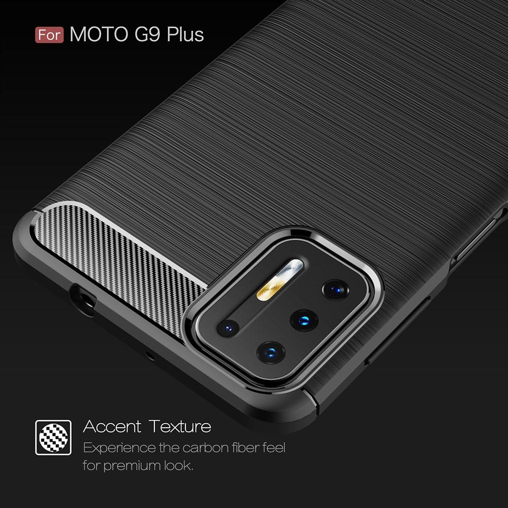 Brushed TPU Cover Motorola Moto G9 Plus Black