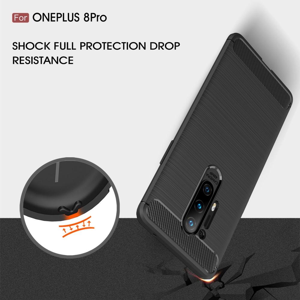 Brushed TPU Cover OnePlus 8 Pro Black