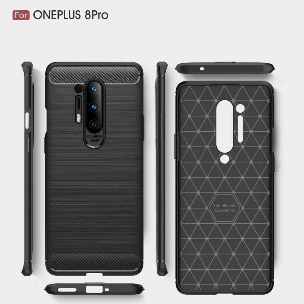 Brushed TPU Cover OnePlus 8 Pro Black