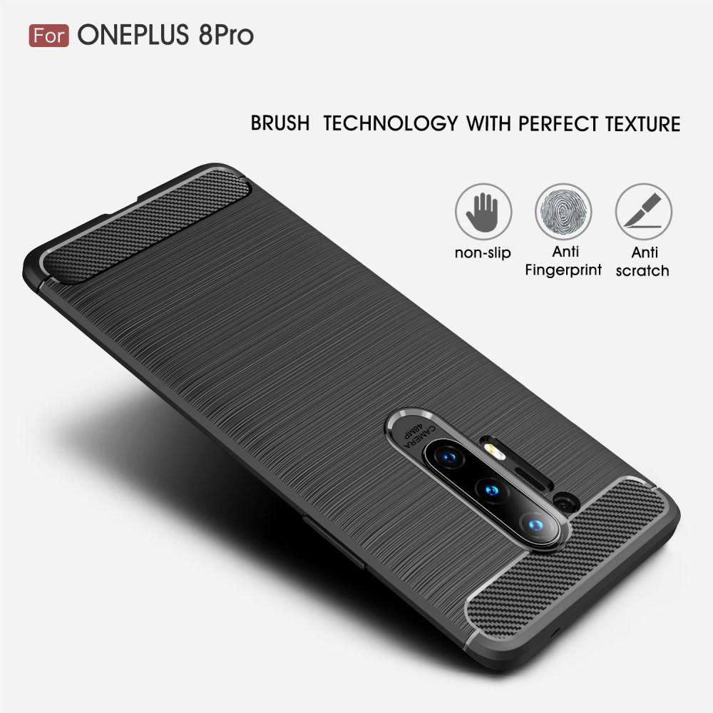 Brushed TPU Cover OnePlus 8 Pro Black