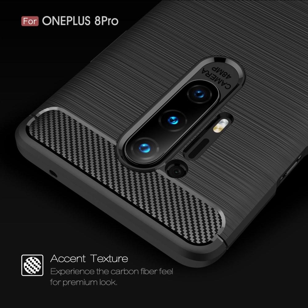 Brushed TPU Cover OnePlus 8 Pro Black