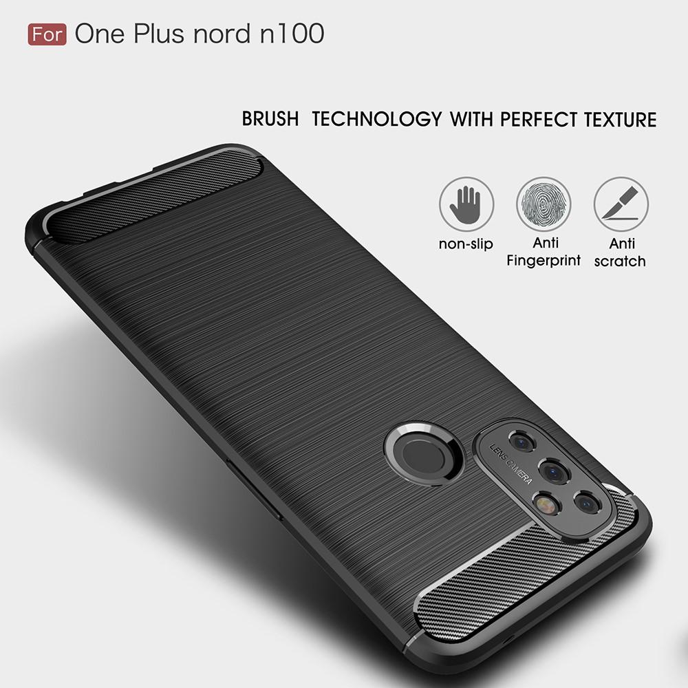 Brushed TPU Cover OnePlus Nord N100 Black