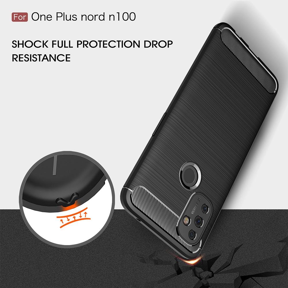  OnePlus Nord N100 Cover TPU Brushed Sort