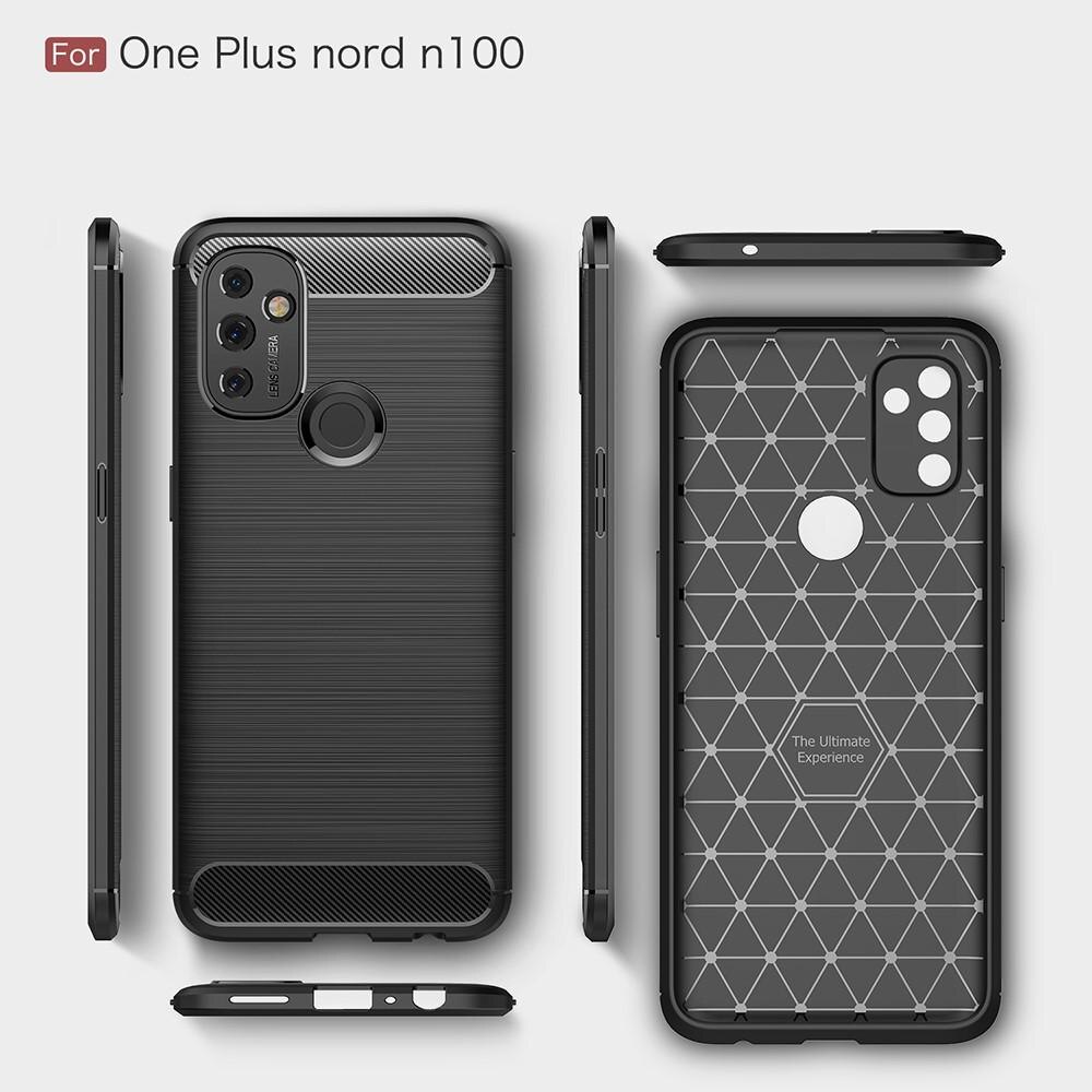  OnePlus Nord N100 Cover TPU Brushed Sort