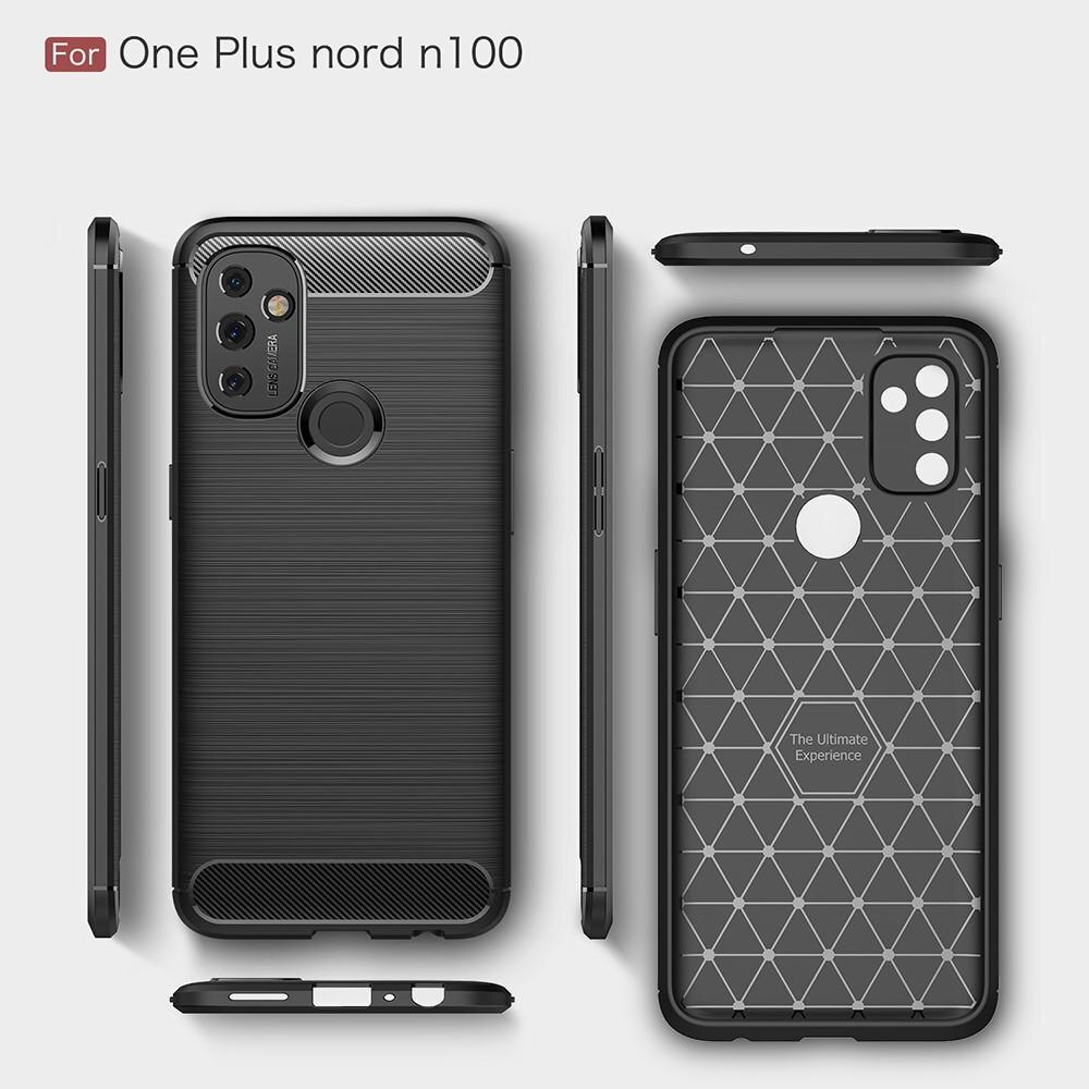 Brushed TPU Cover OnePlus Nord N100 Black