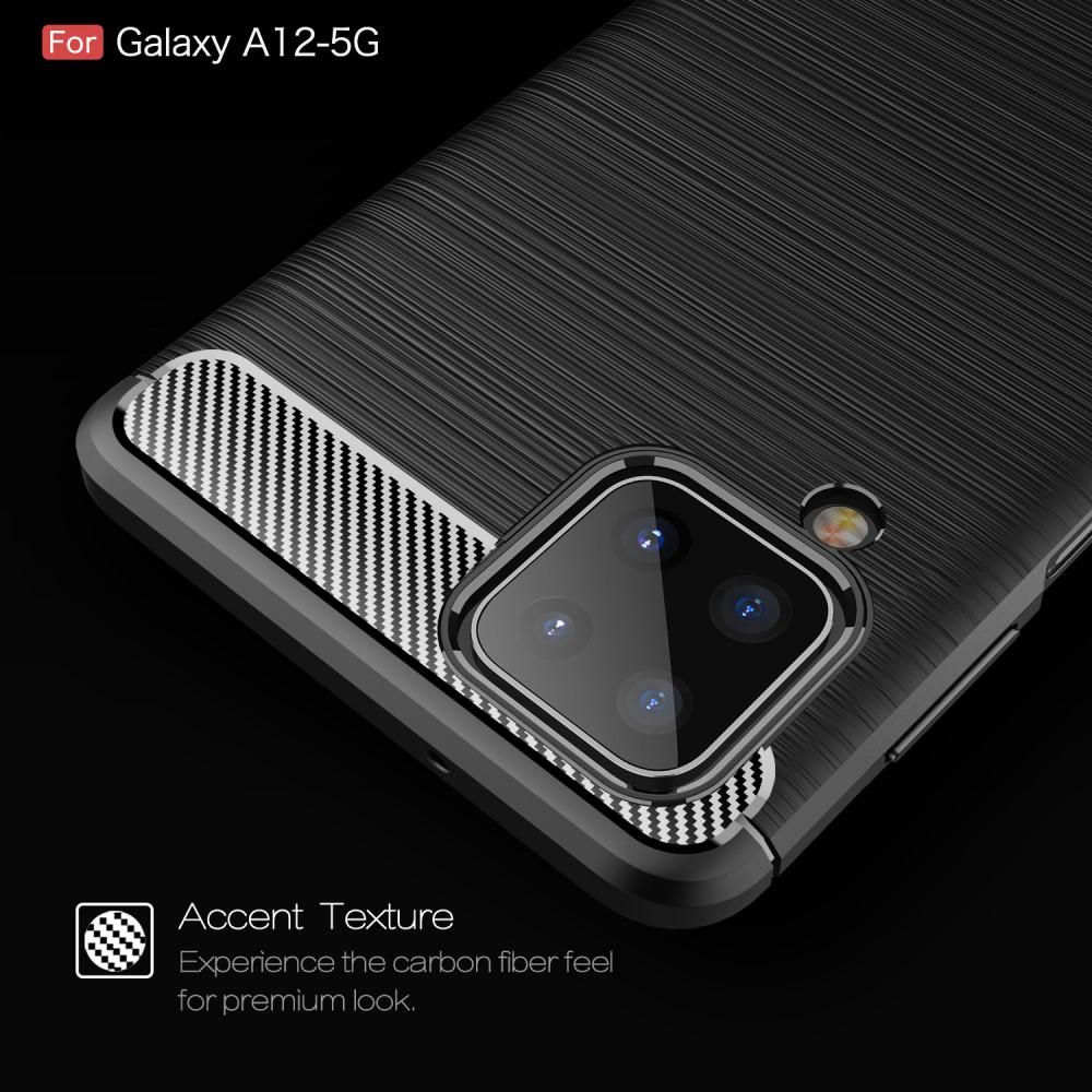 Brushed TPU Cover Samsung Galaxy A12 Black