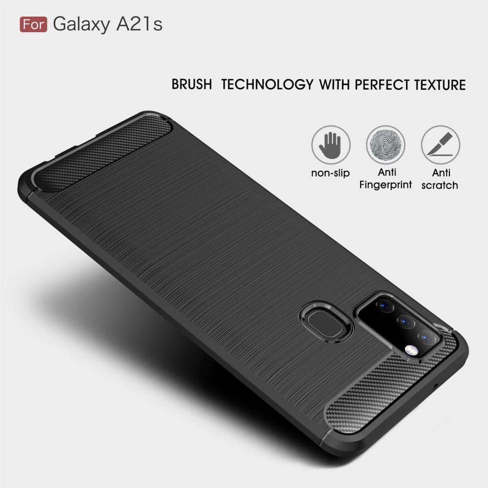 Brushed TPU Cover Samsung Galaxy A21s Black