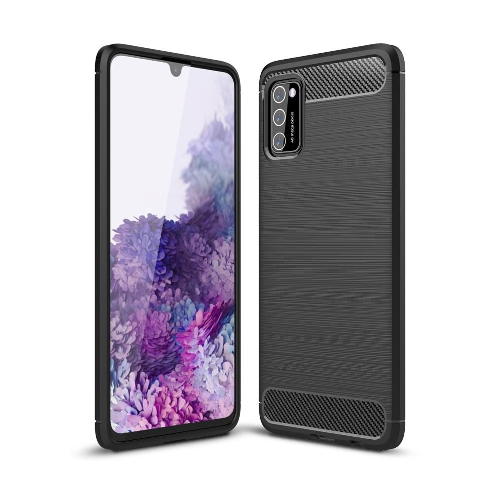 Samsung Galaxy A41 Cover TPU Brushed Sort