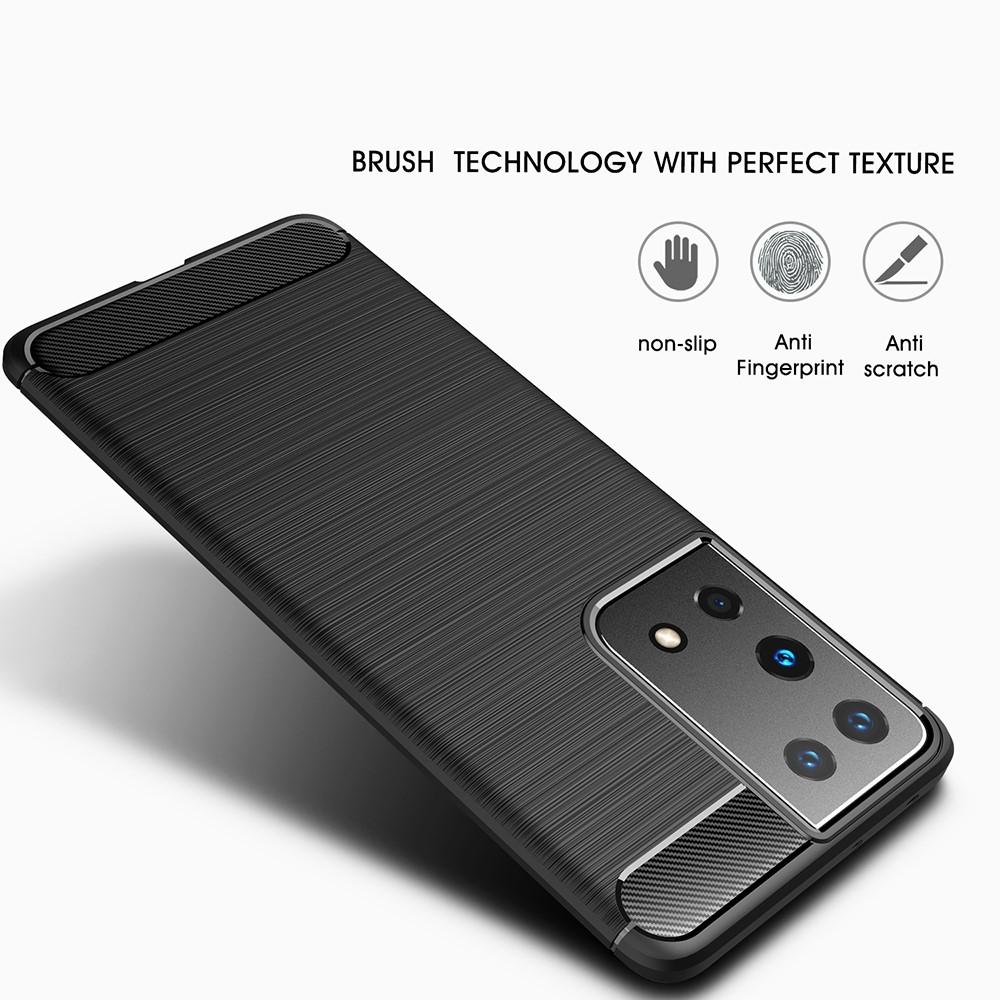 Brushed TPU Cover Samsung Galaxy S21 Ultra Black