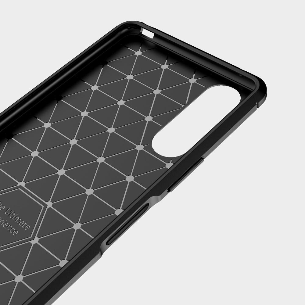 Sony Xperia 10 II Cover TPU Brushed Sort