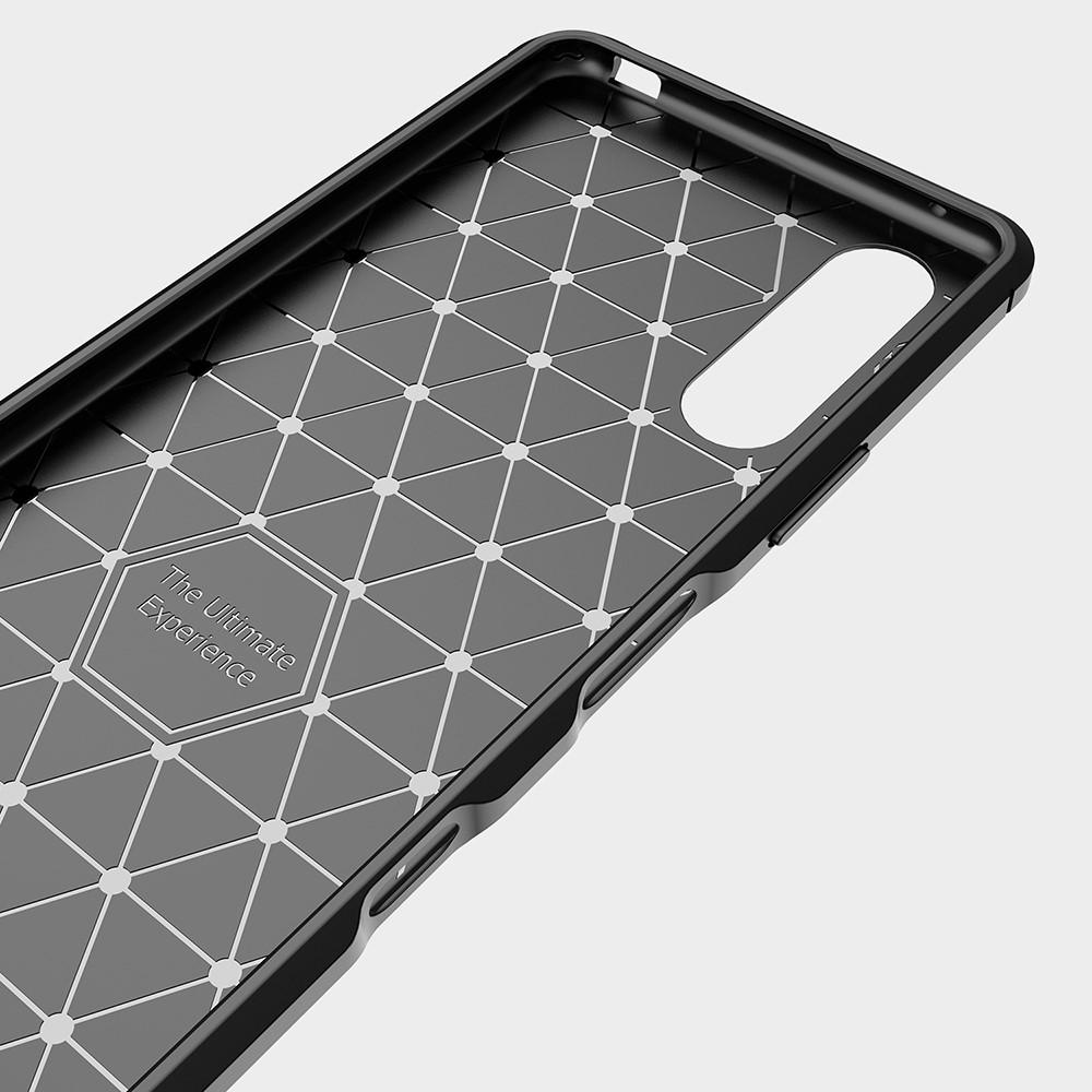 Sony Xperia 10 III Cover TPU Brushed Sort