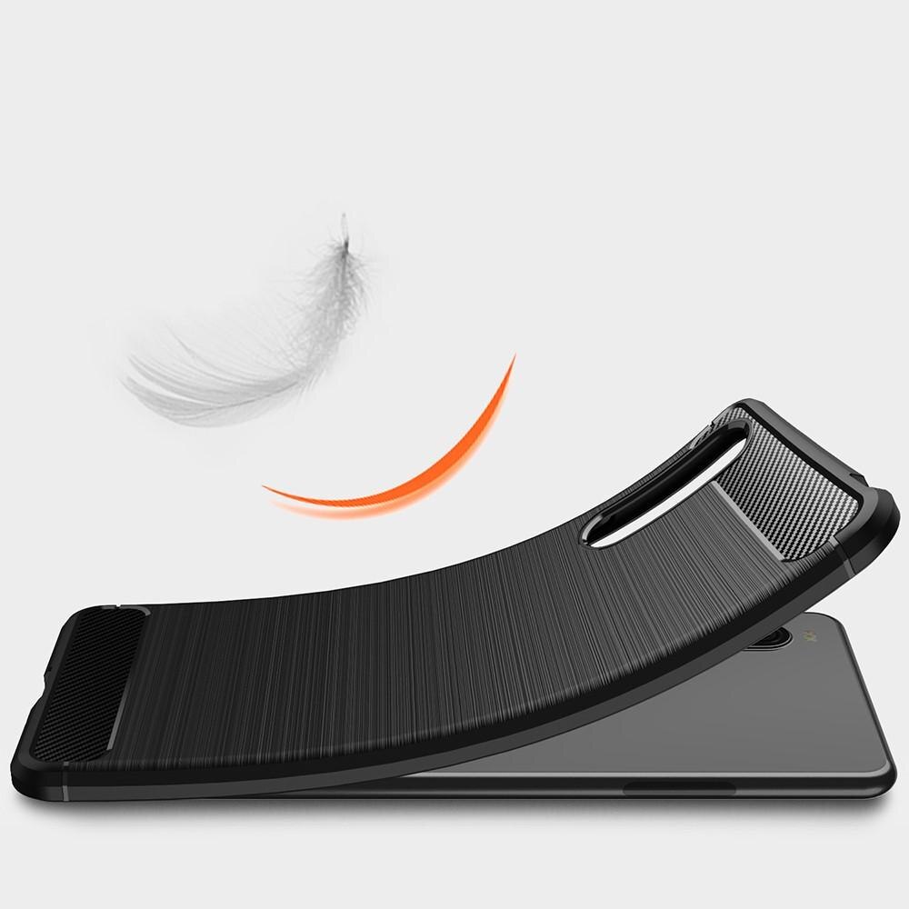 Sony Xperia 10 III Cover TPU Brushed Sort