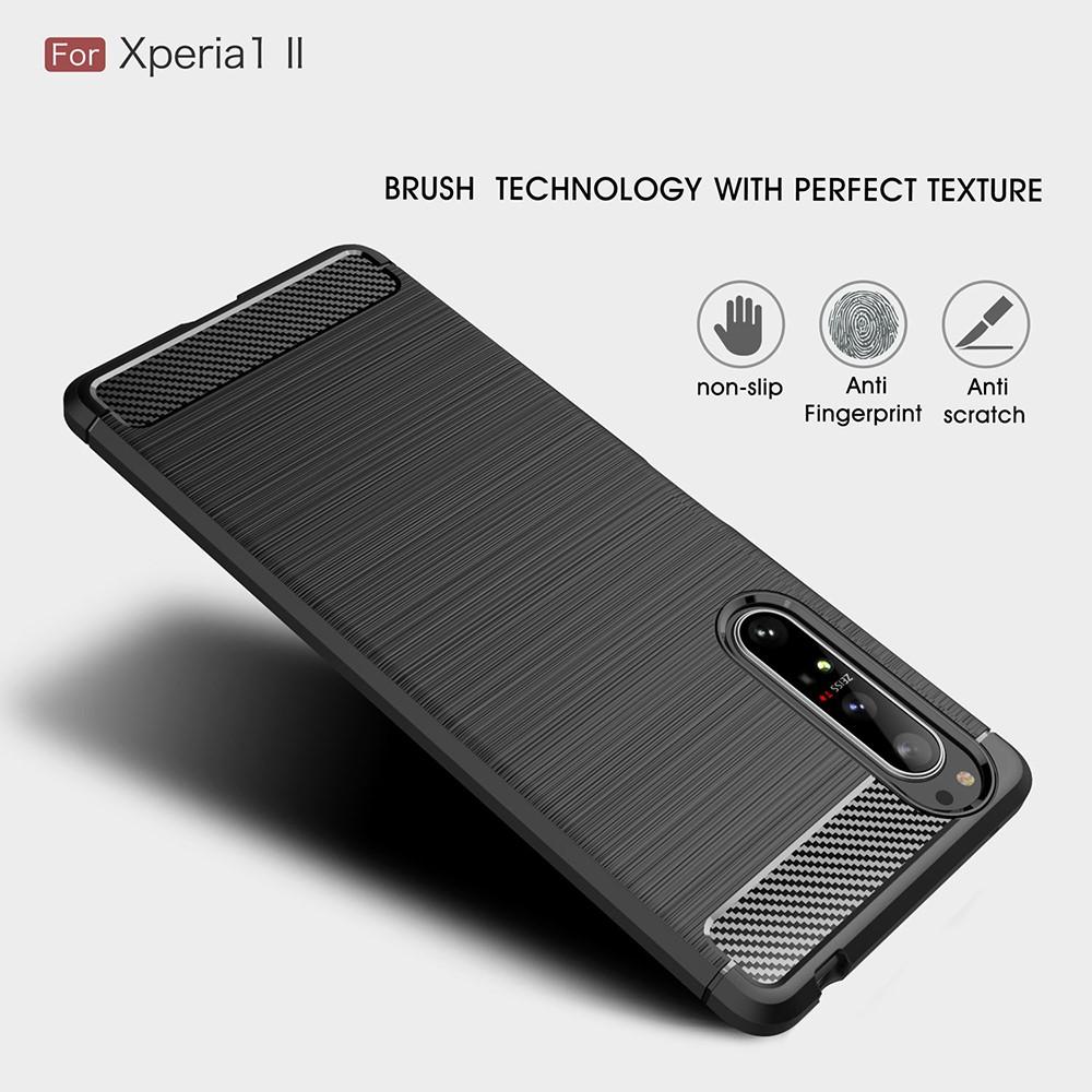 Brushed TPU Cover Sony Xperia 1 II Black