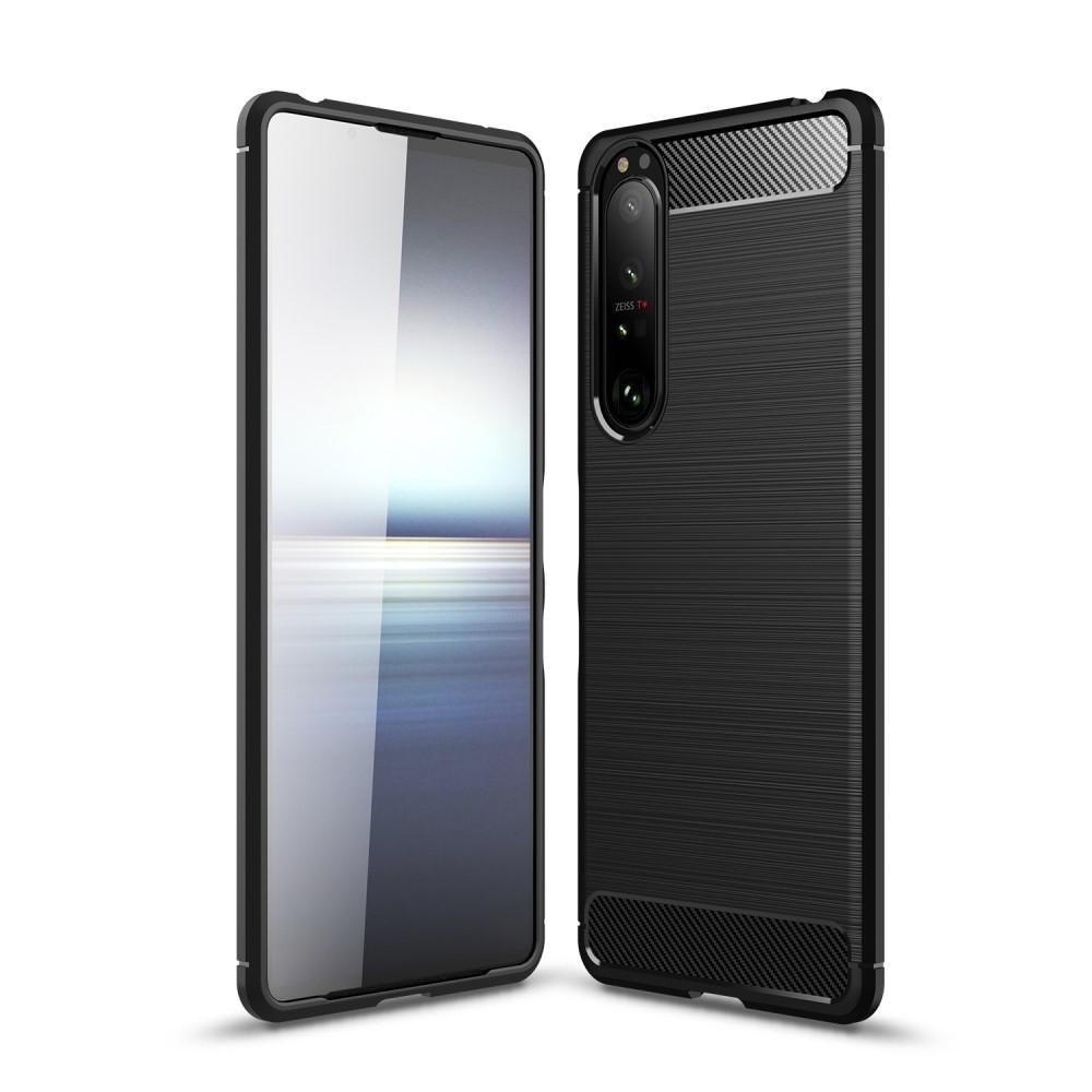 Sony Xperia 1 III Cover TPU Brushed Sort