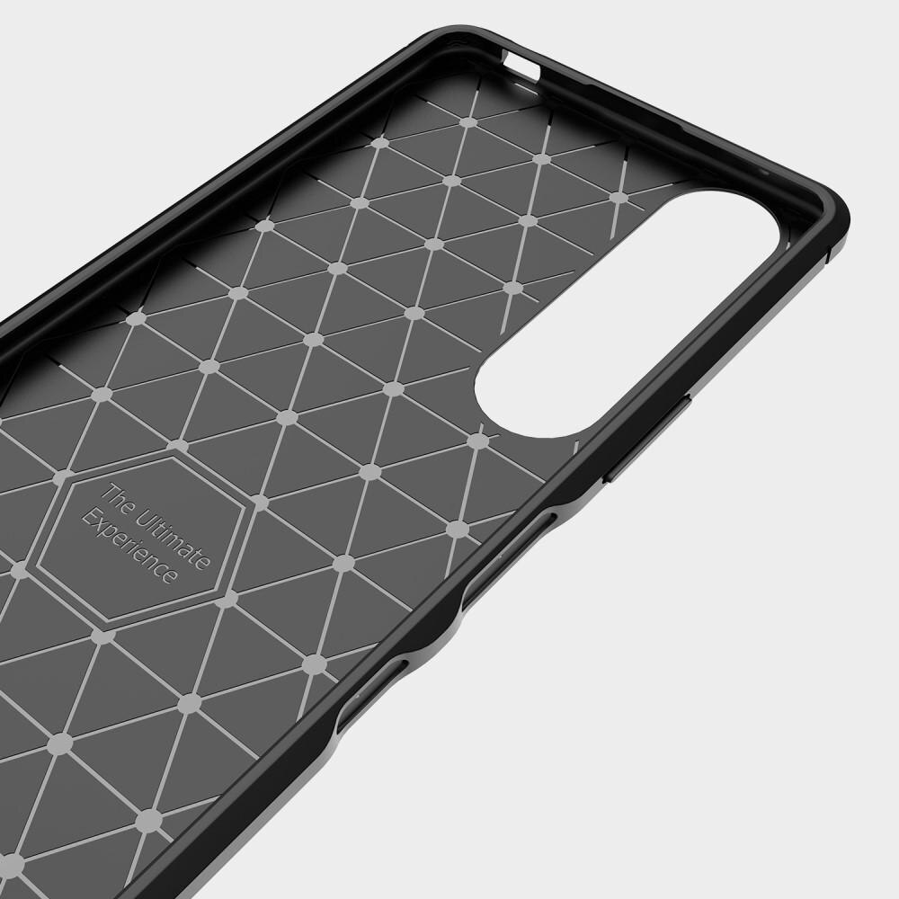 Sony Xperia 1 III Cover TPU Brushed Sort