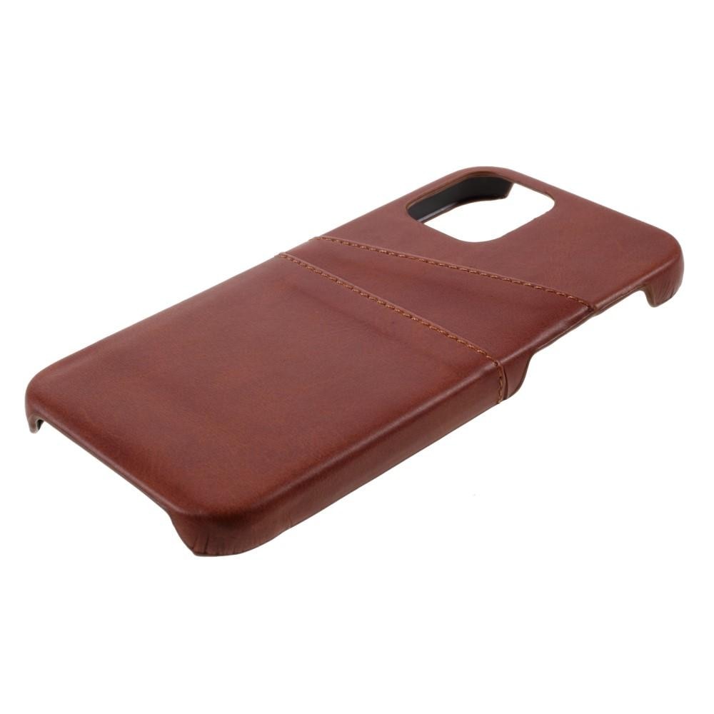 Card Slots Case iPhone 12/12 Pro brun