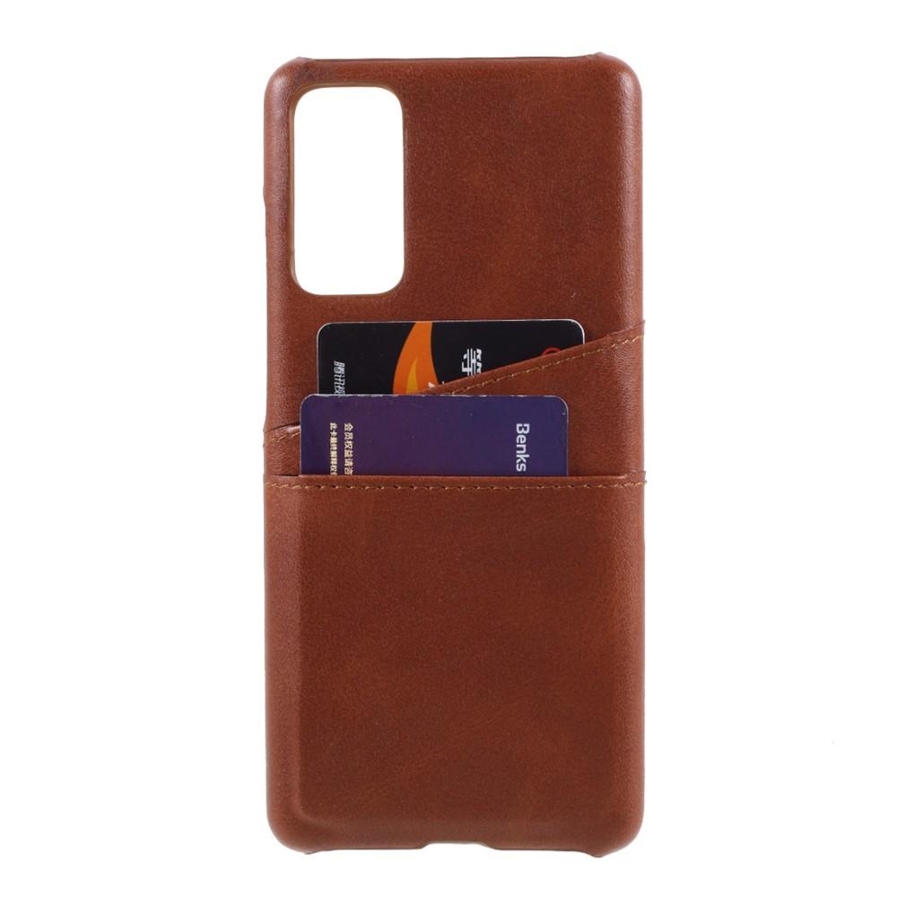 Card Slots Case Samsung Galaxy S20 FE Brun