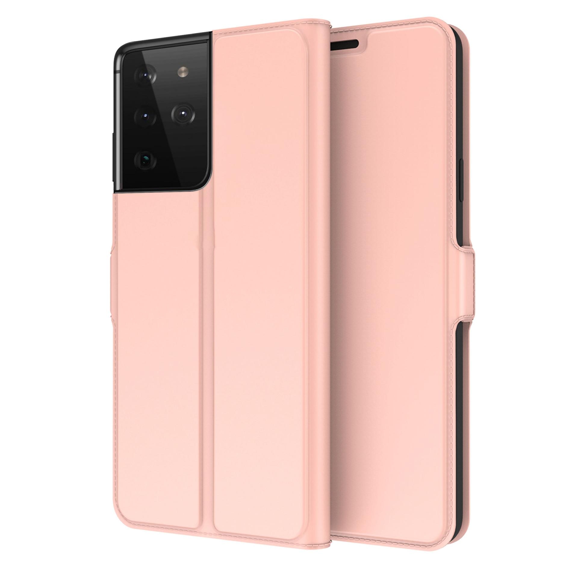 Slim Card Wallet Galaxy S21 Ultra rosaguld