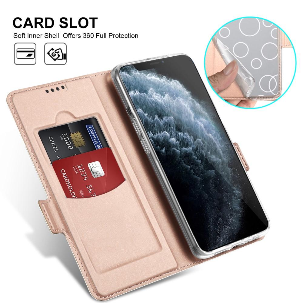 Slim Card Wallet iPhone 12/12 Pro rosaguld
