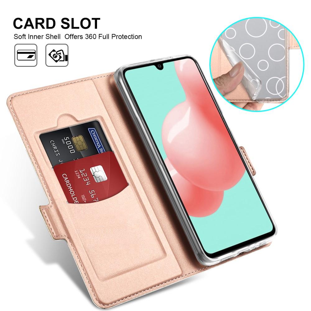 Slim Card Wallet Samsung Galaxy A41 rosaguld