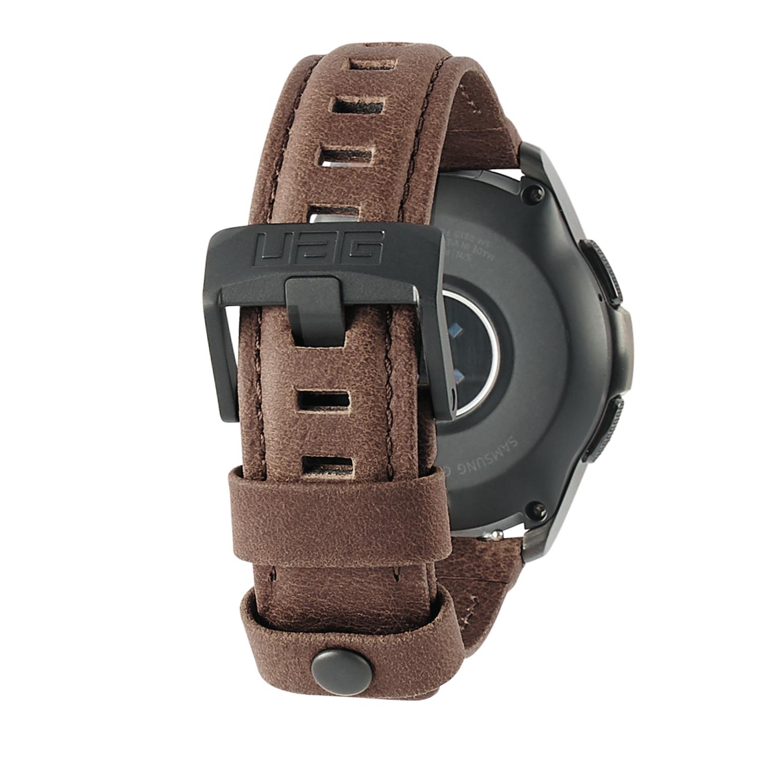 Leather Watch Strap Galaxy Watch Active/42mm Brown