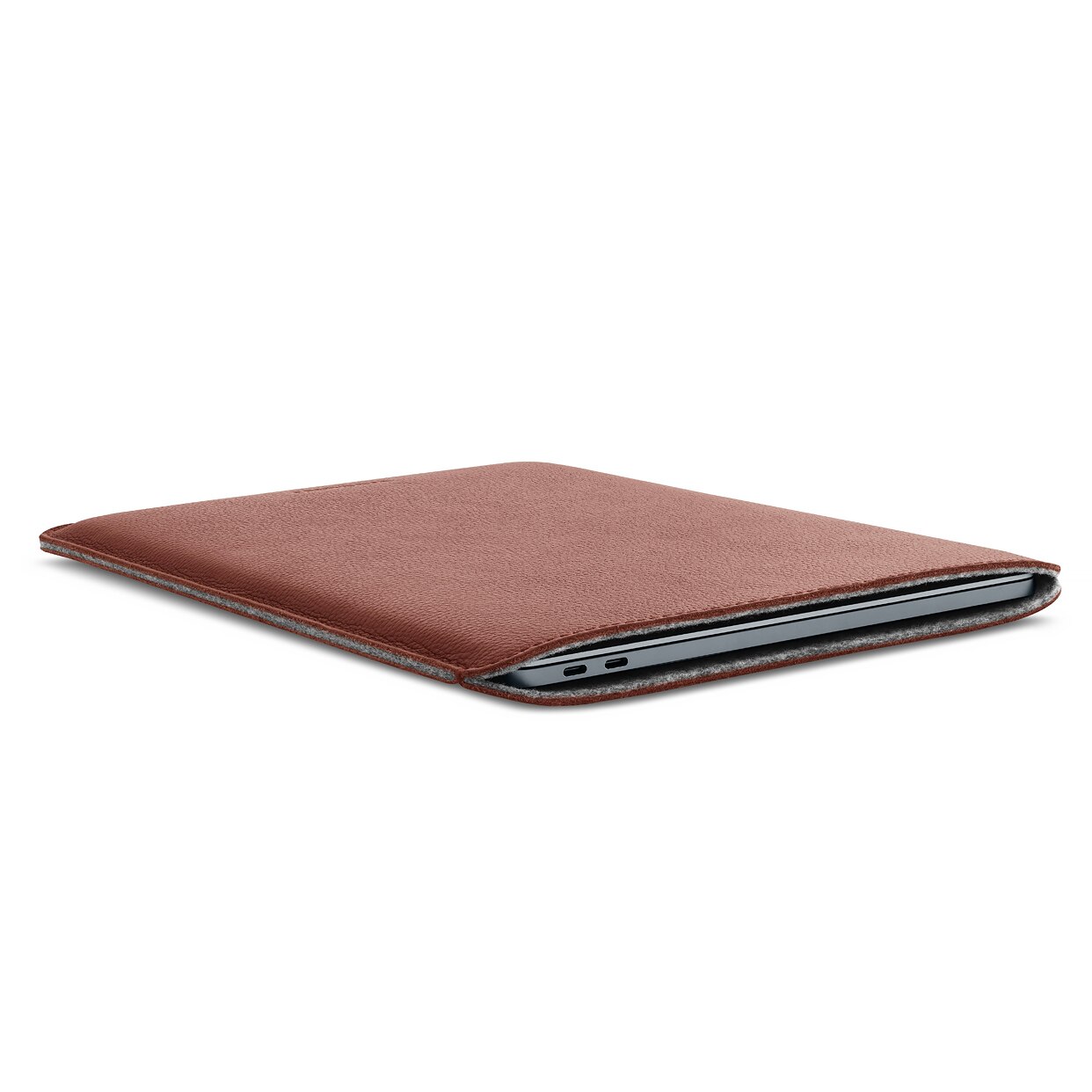 MacBook 13" Leather Sleeve Cognac